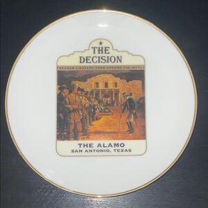 “The Decision” Alamo Collector Plate 8”